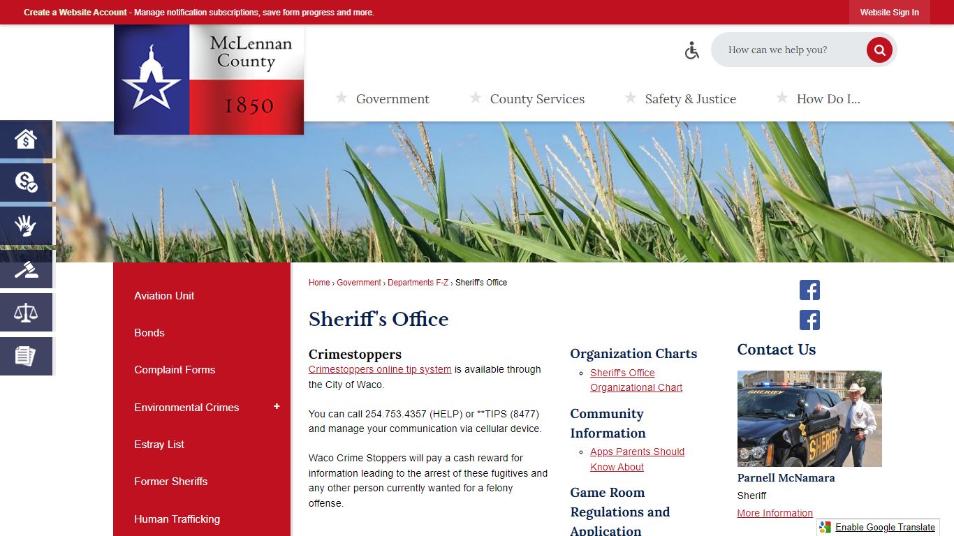 Sheriff's Office | McLennan County, TX